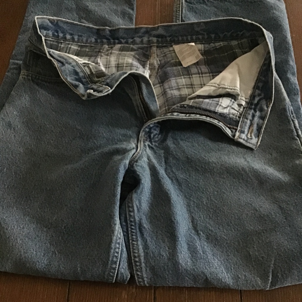 Carhartt men’s flannel lined jeans 34 x 32 VGUC
